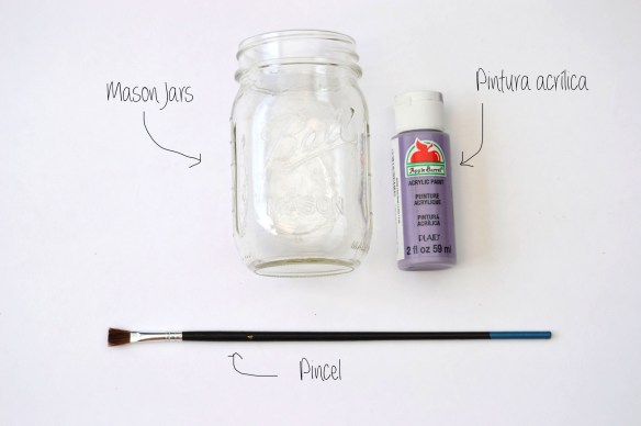 Que necesitas Mason Jars morados