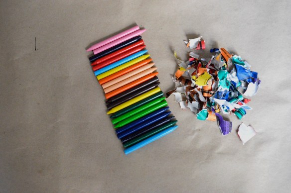 Paso 1 crayones
